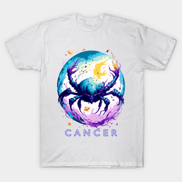 Zodiac sign Cancer T-shirt T-Shirt by Emotiondesign